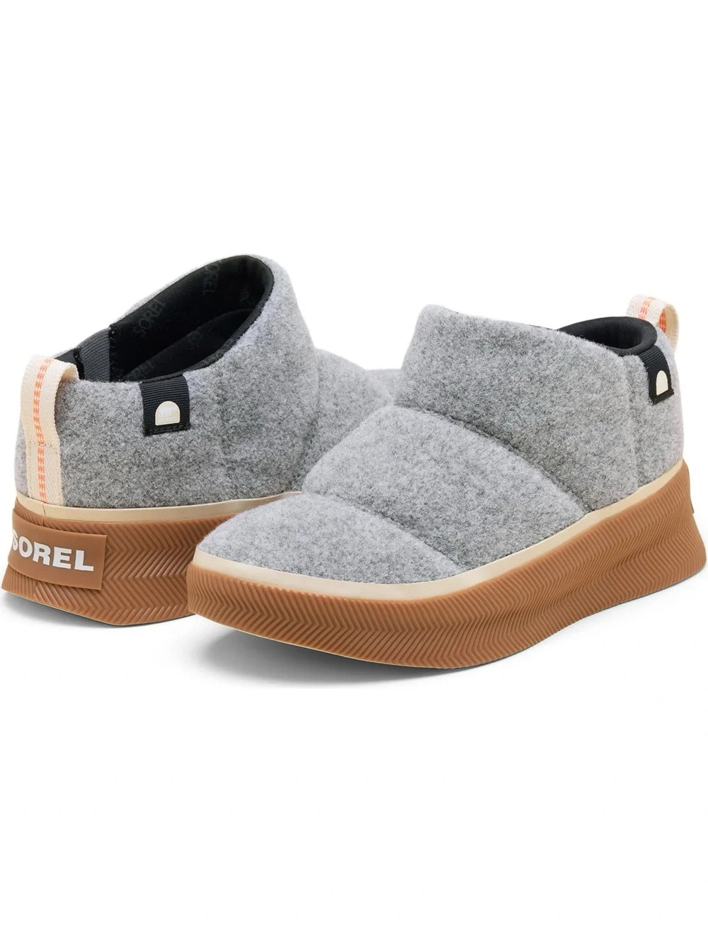 SOREL OUT N ABOUT IV MINI PUFFY BOOTS CHROME GREY GUM 9.5